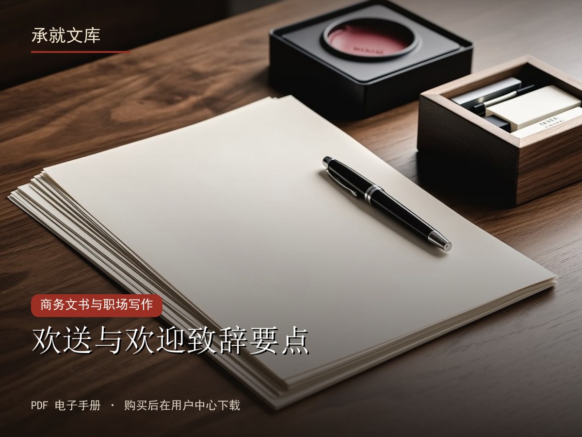 欢送与欢迎致辞要点
