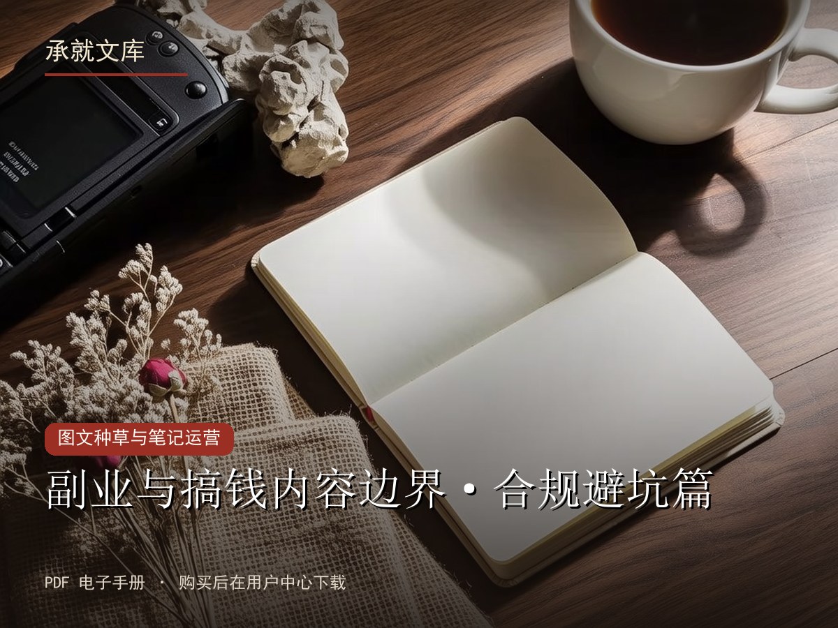 副业与搞钱内容边界·合规避坑篇