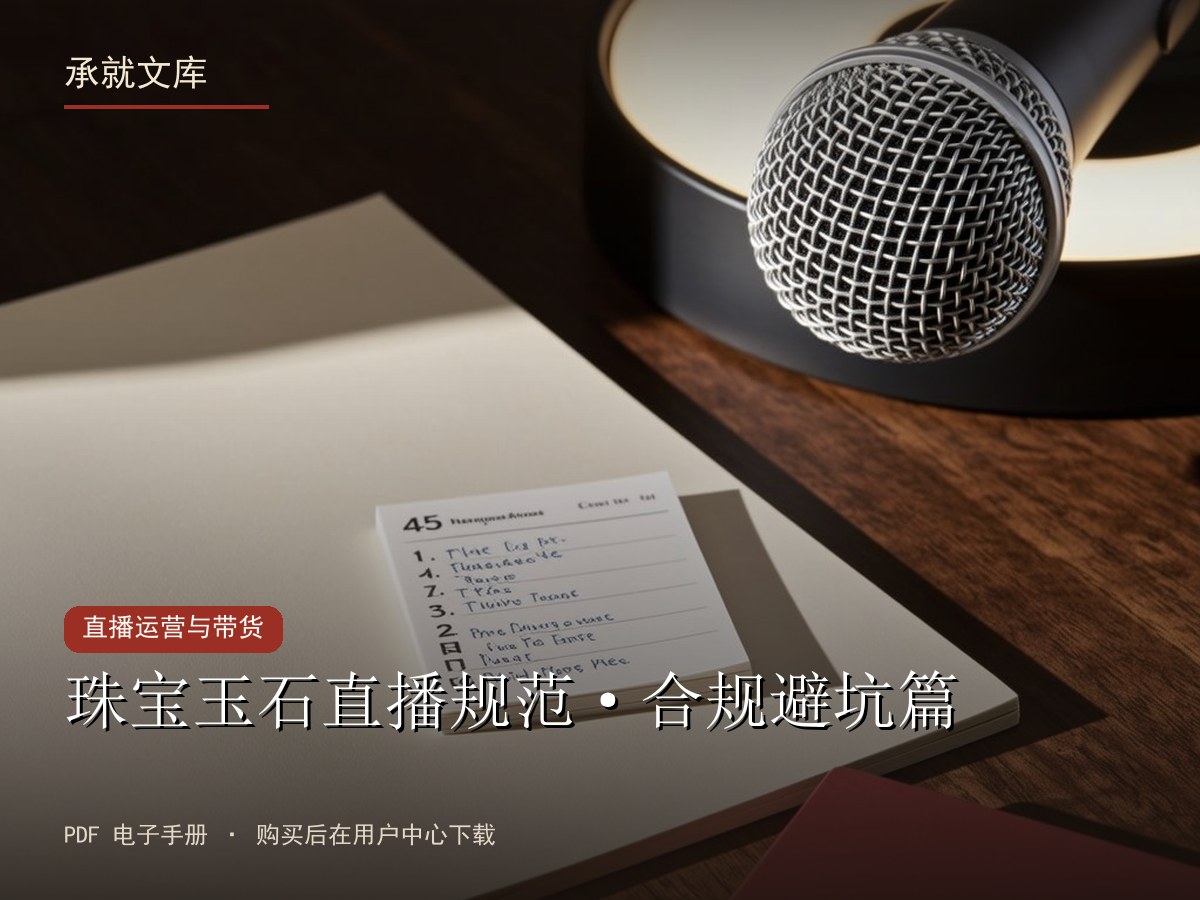 珠宝玉石直播规范·合规避坑篇