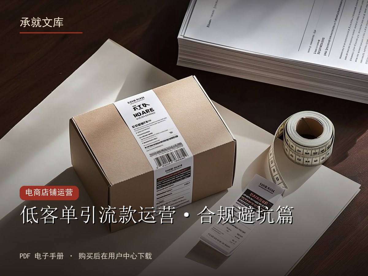 低客单引流款运营·合规避坑篇