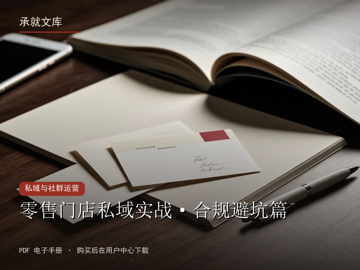 零售门店私域实战·合规避坑篇