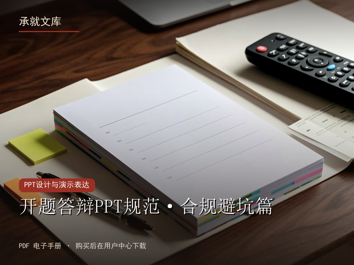 开题答辩PPT规范·合规避坑篇