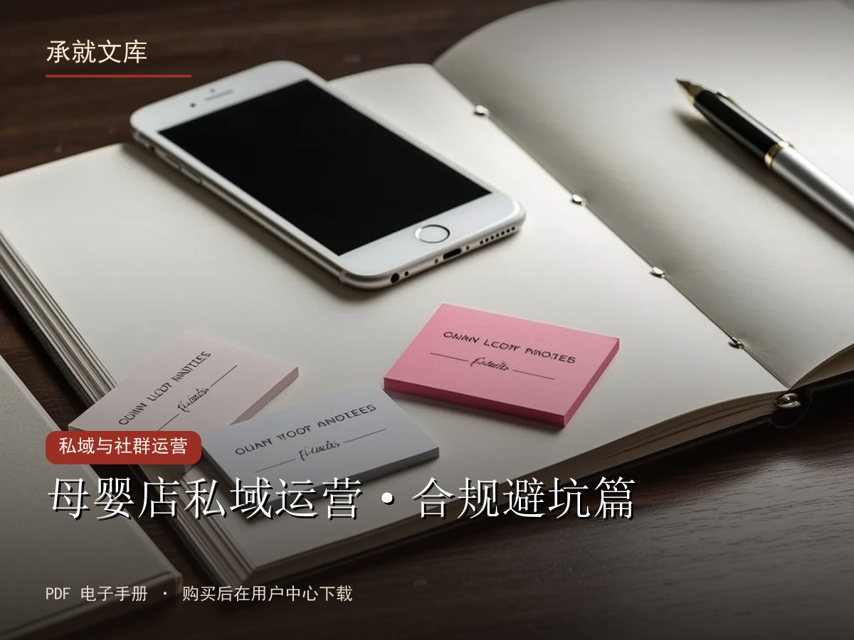 母婴店私域运营·合规避坑篇