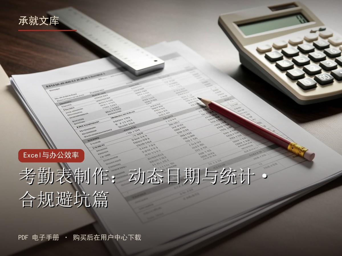 考勤表制作：动态日期与统计·合规避坑篇