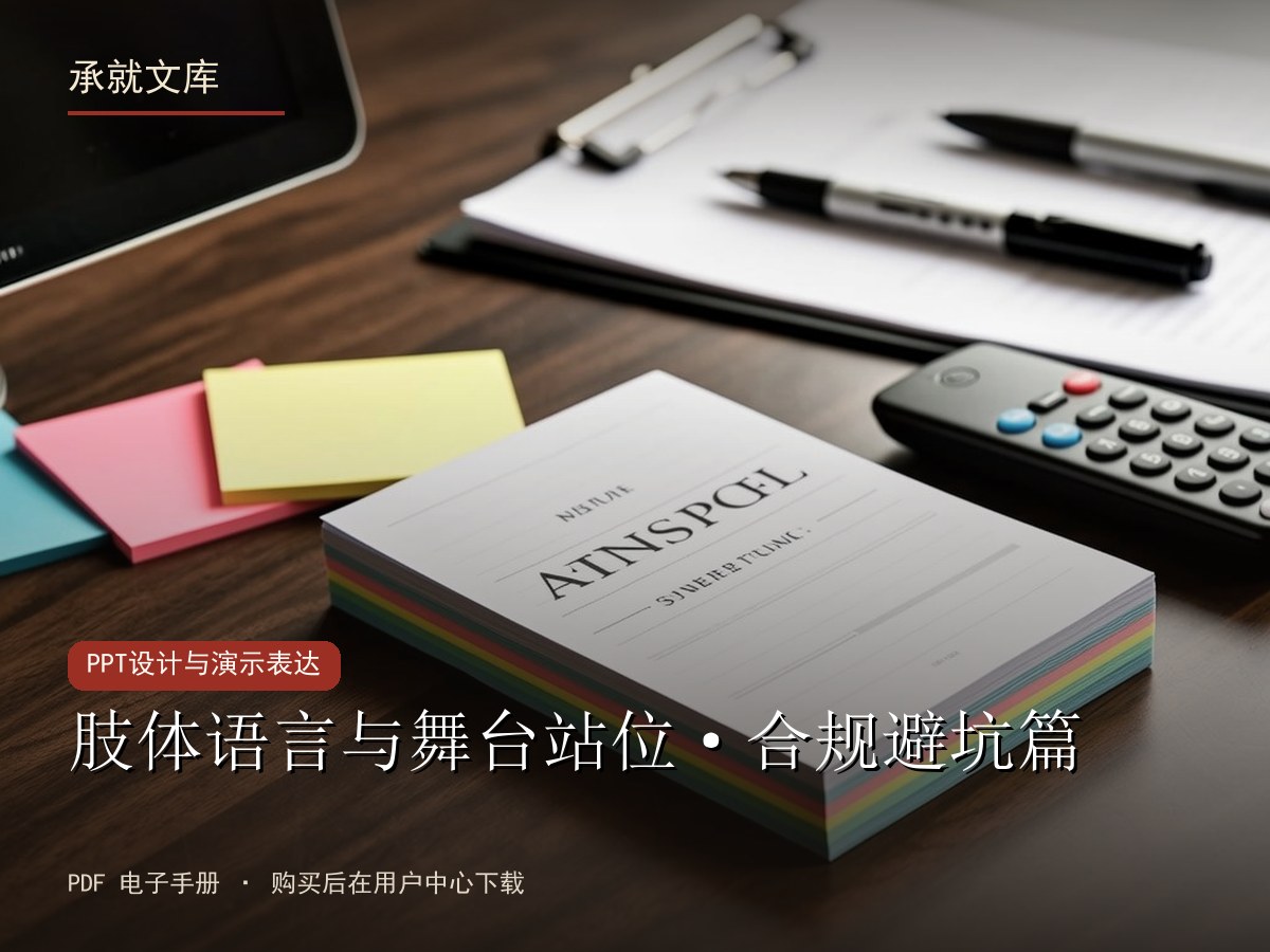 肢体语言与舞台站位·合规避坑篇