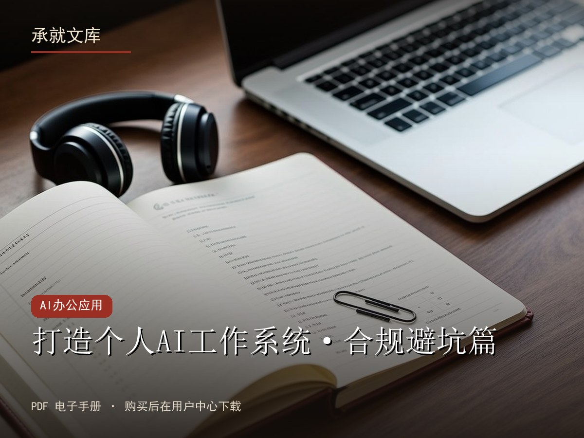 打造个人AI工作系统·合规避坑篇