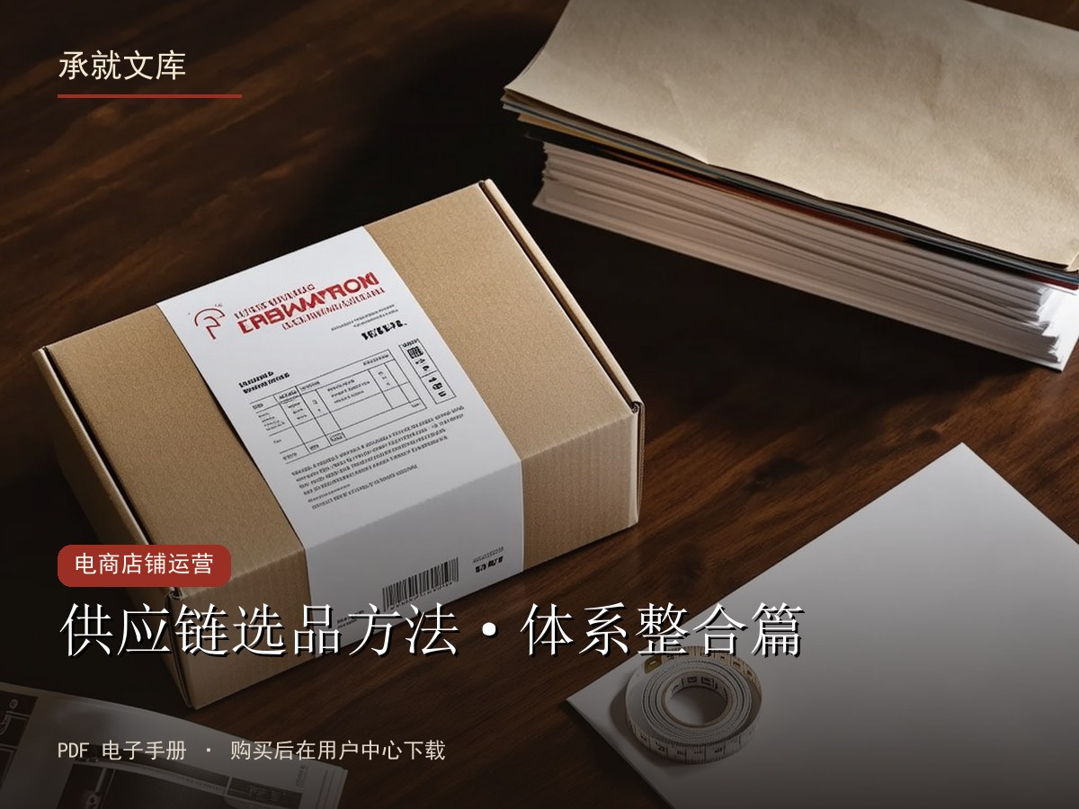 供应链选品方法·体系整合篇