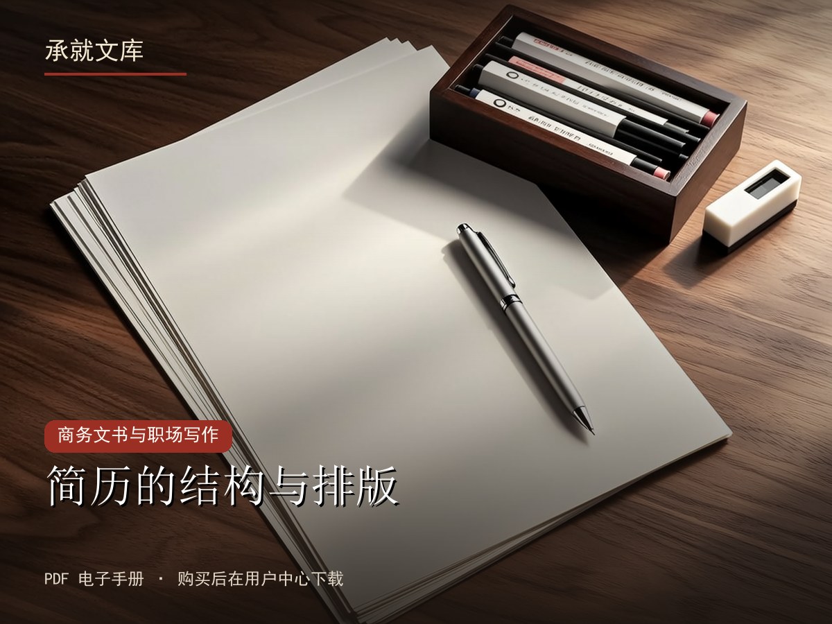 简历的结构与排版