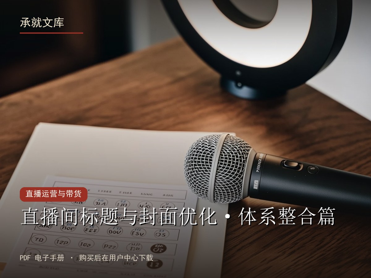 直播间标题与封面优化·体系整合篇