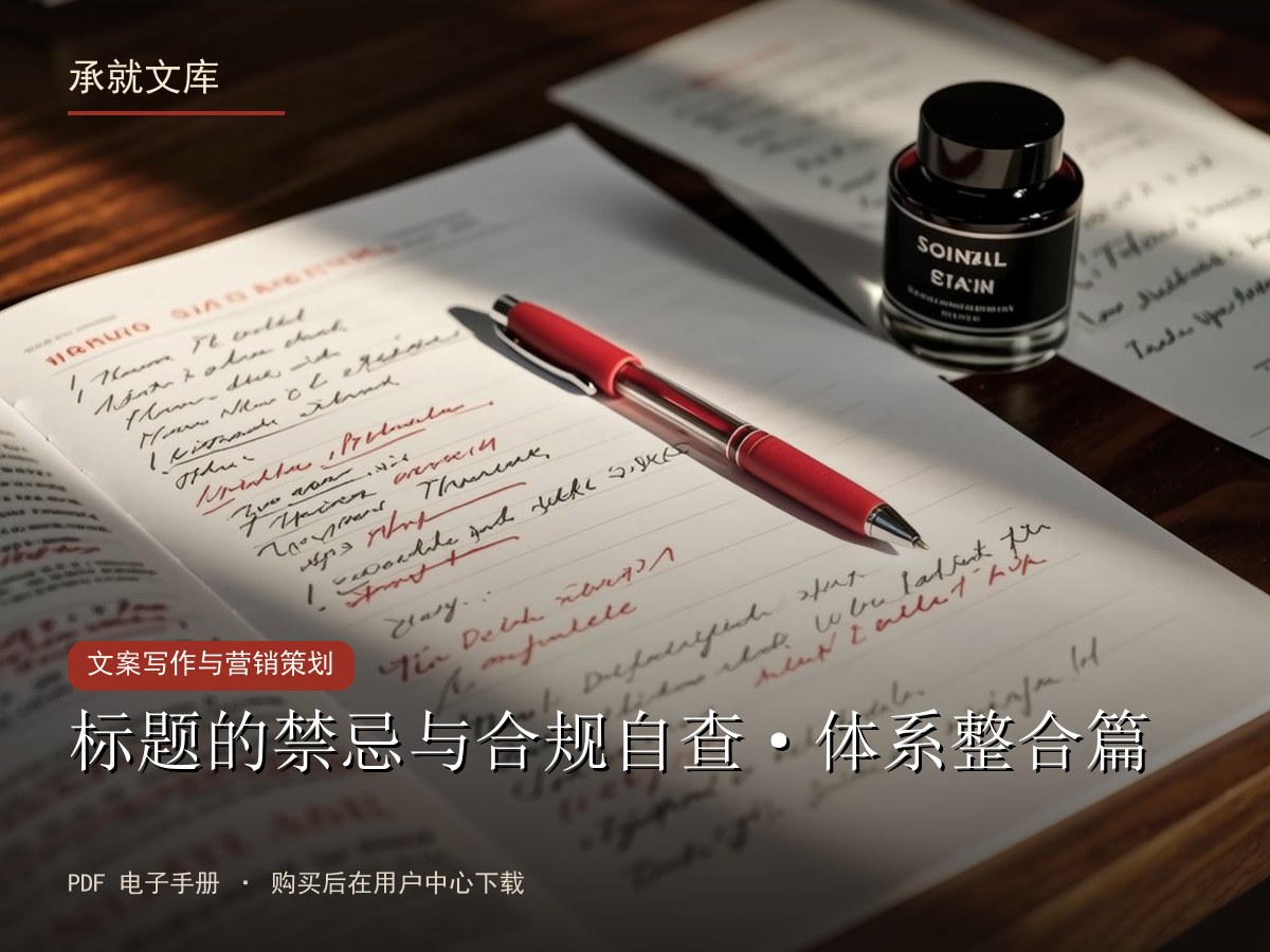标题的禁忌与合规自查·体系整合篇