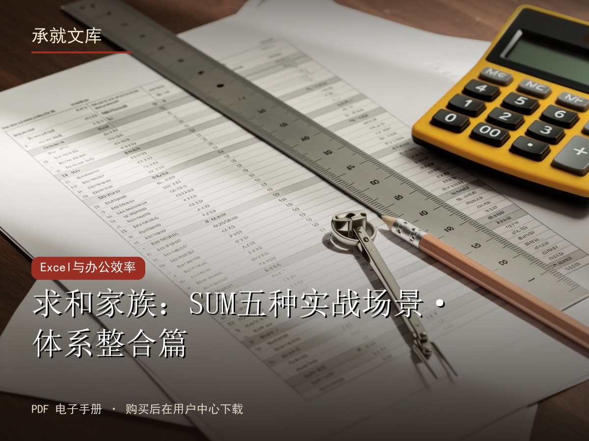 求和家族：SUM五种实战场景·体系整合篇