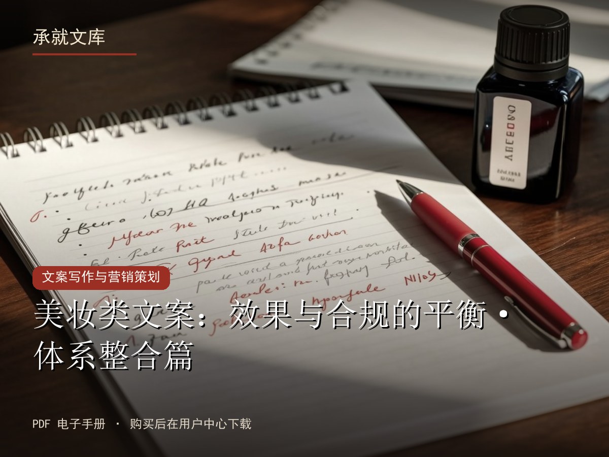 美妆类文案：效果与合规的平衡·体系整合篇