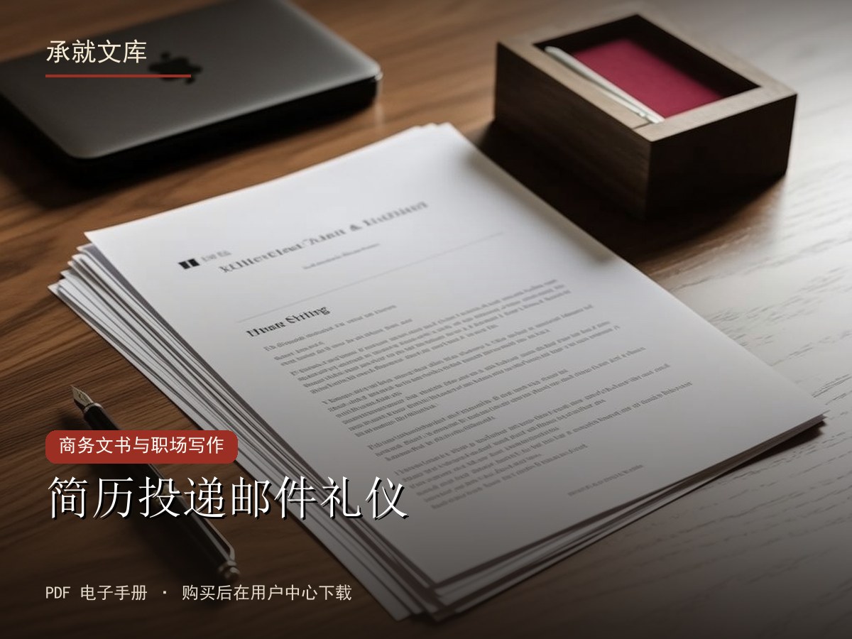 简历投递邮件礼仪