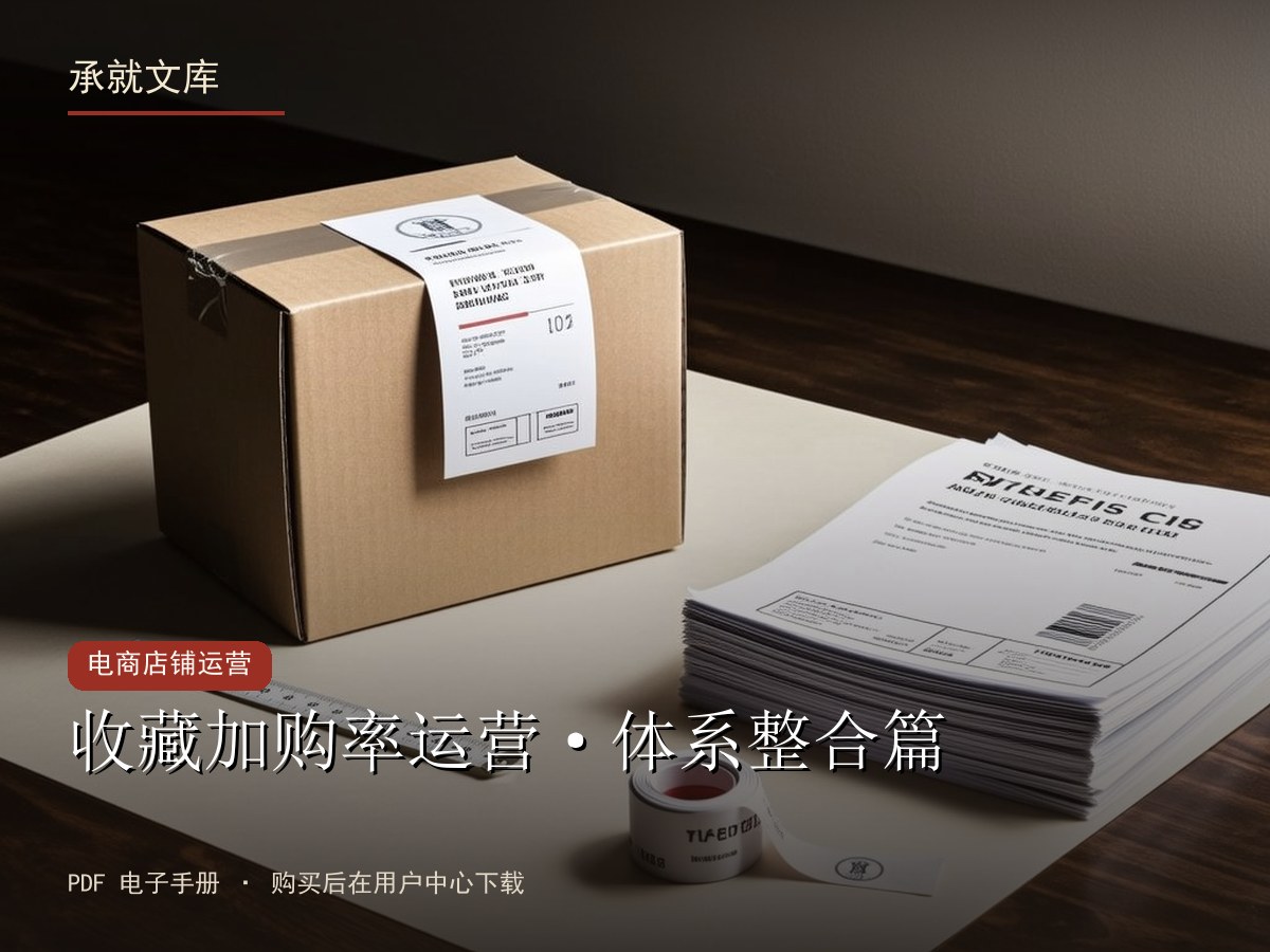 收藏加购率运营·体系整合篇