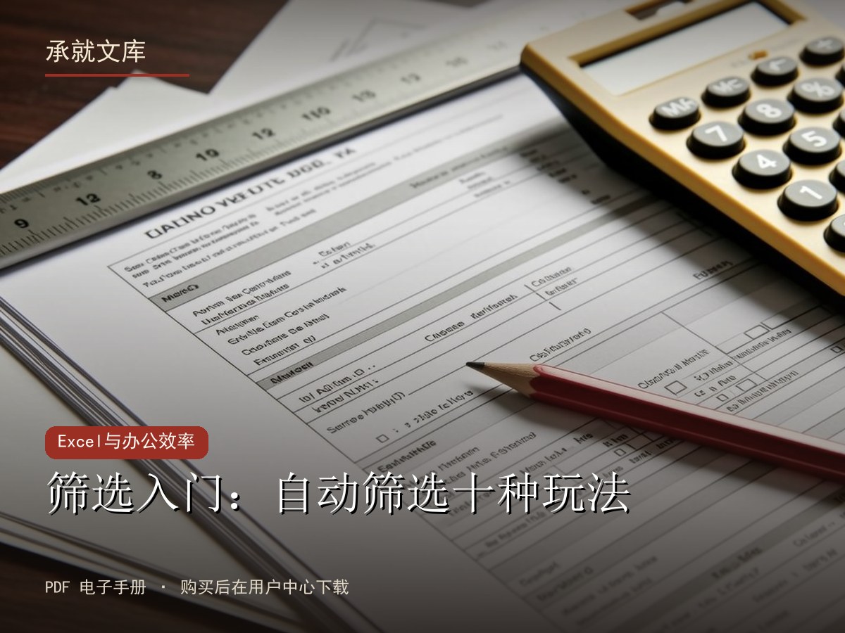 筛选入门：自动筛选十种玩法