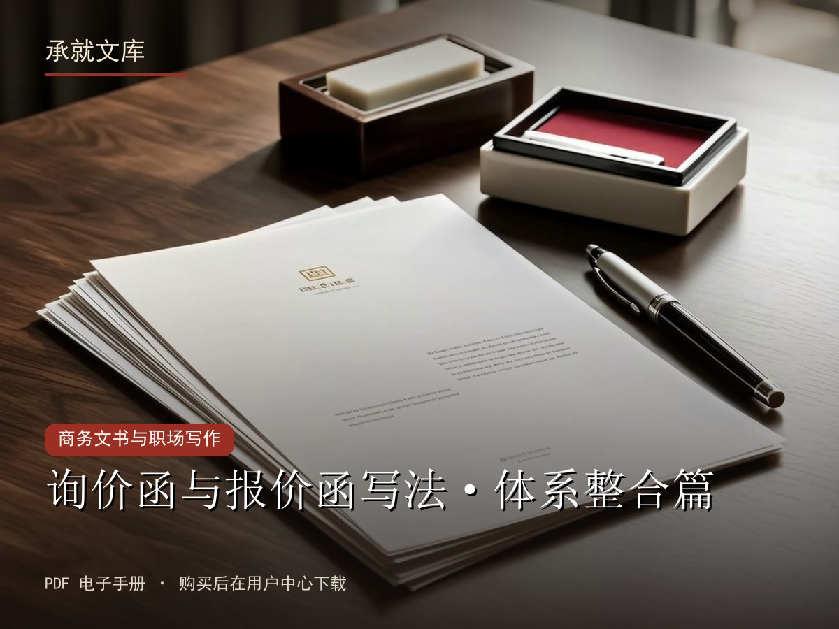询价函与报价函写法·体系整合篇