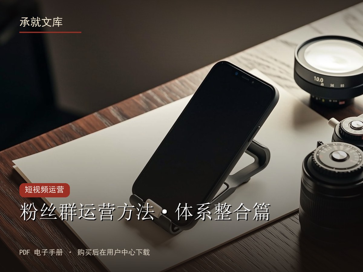 粉丝群运营方法·体系整合篇