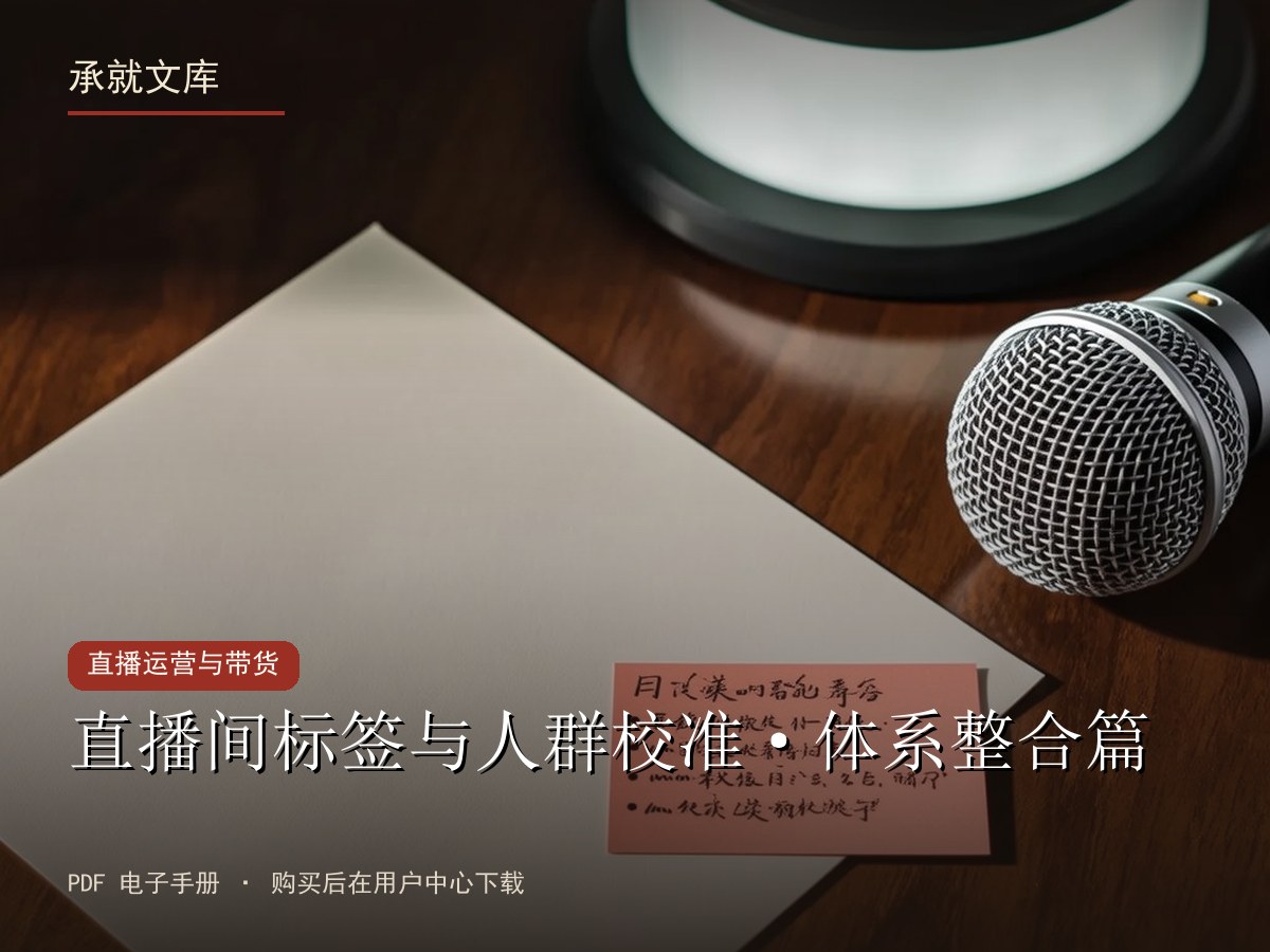 直播间标签与人群校准·体系整合篇