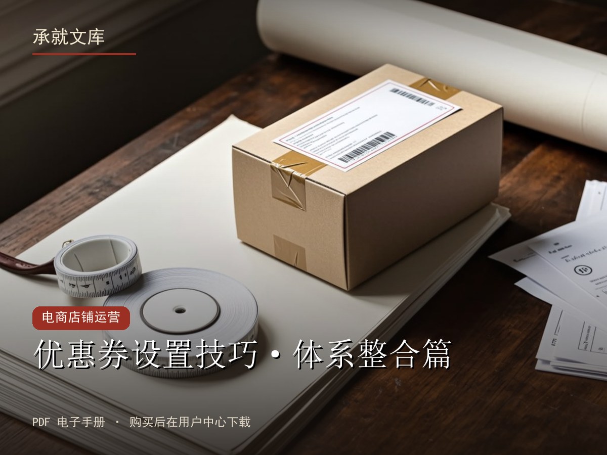 优惠券设置技巧·体系整合篇