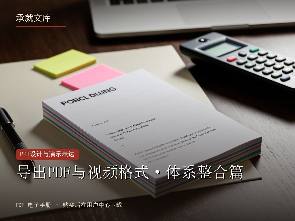 导出PDF与视频格式·体系整合篇