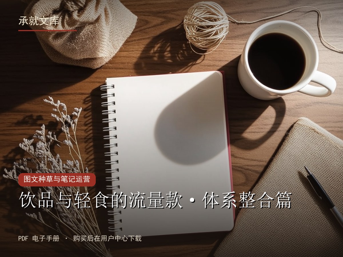 饮品与轻食的流量款·体系整合篇