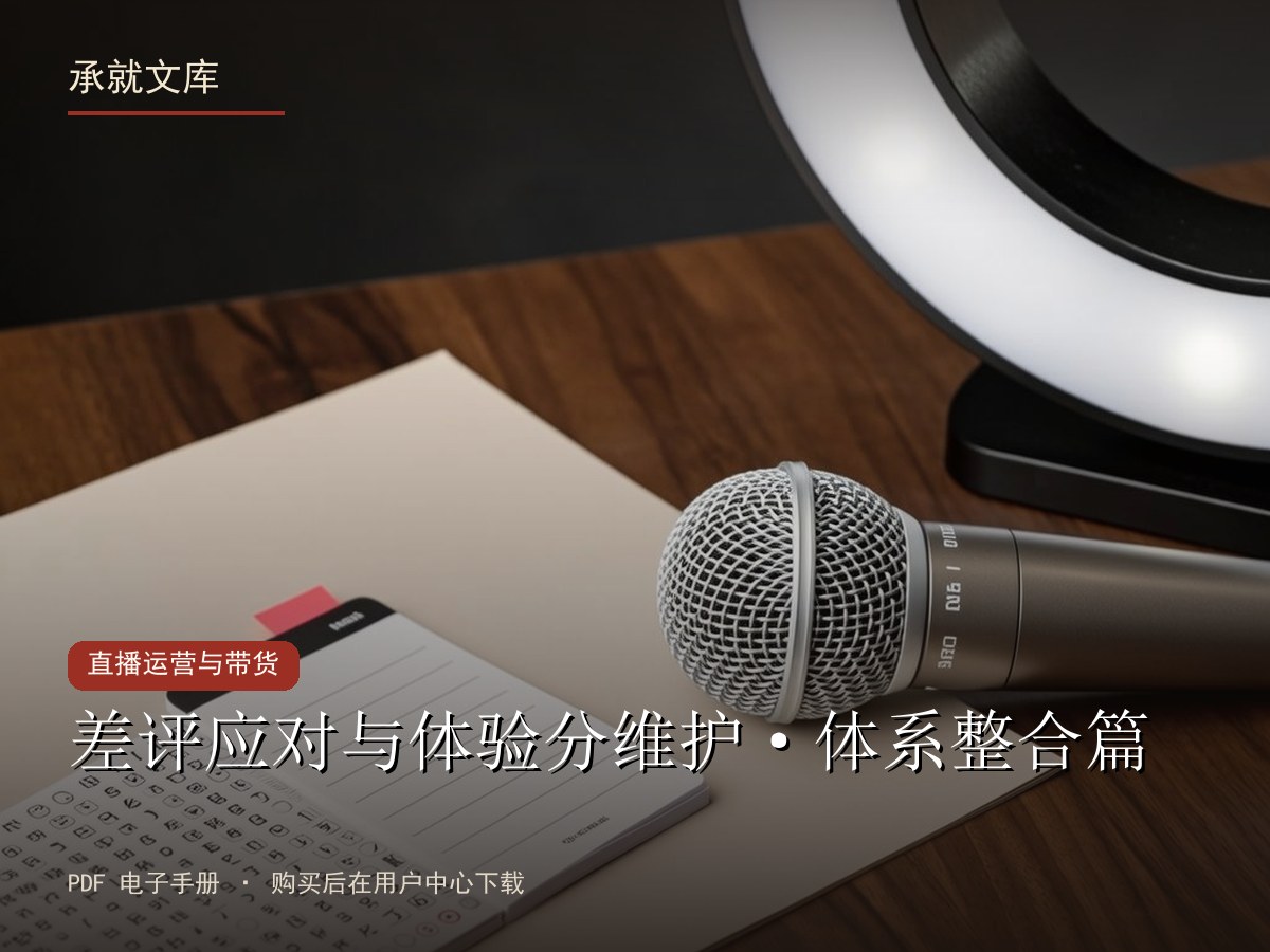 差评应对与体验分维护·体系整合篇