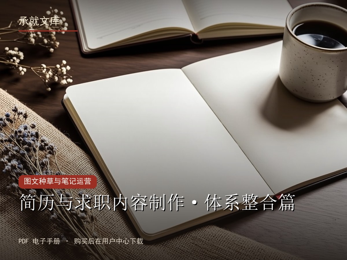 简历与求职内容制作·体系整合篇