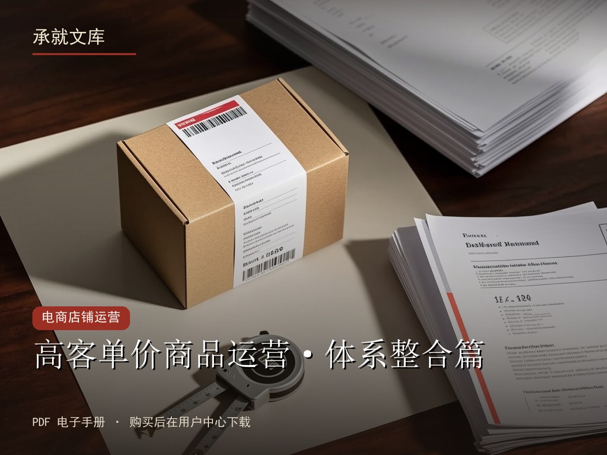高客单价商品运营·体系整合篇