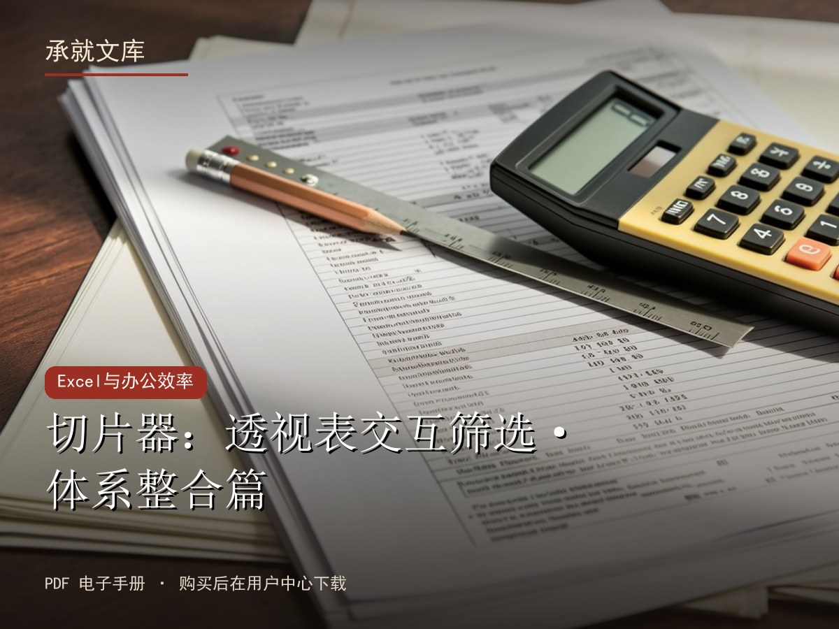 切片器：透视表交互筛选·体系整合篇