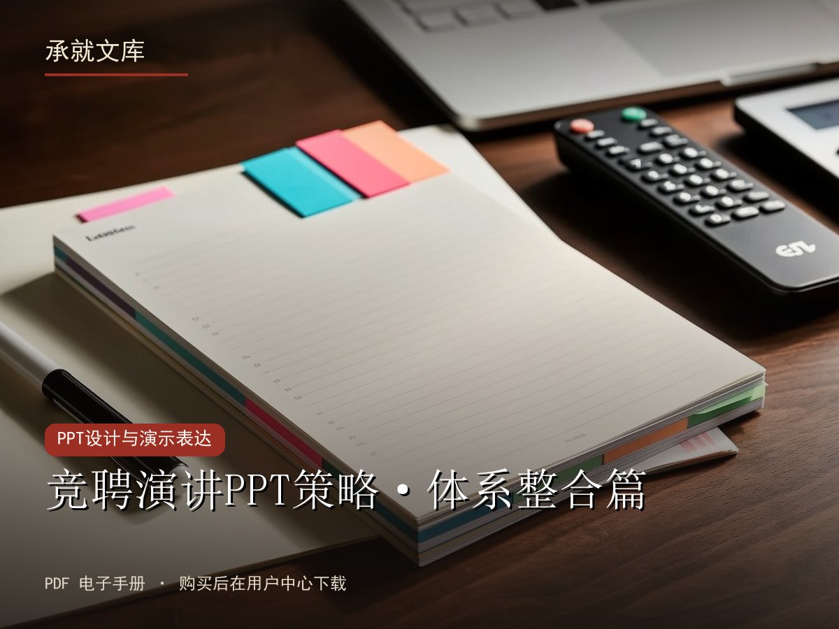 竞聘演讲PPT策略·体系整合篇