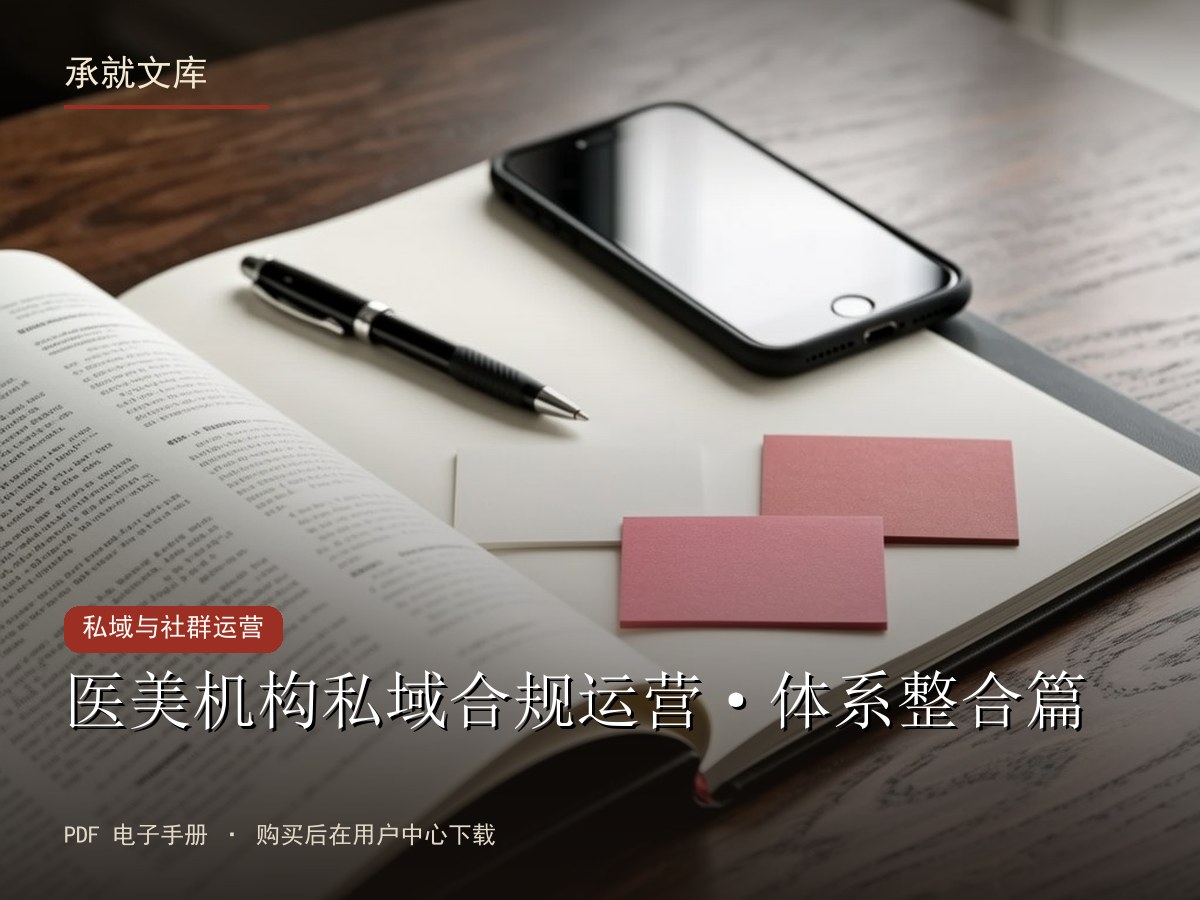 医美机构私域合规运营·体系整合篇