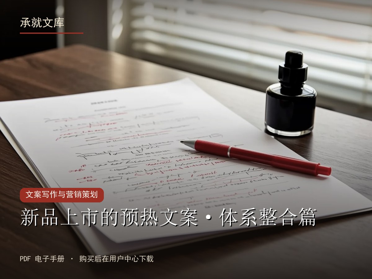 新品上市的预热文案·体系整合篇