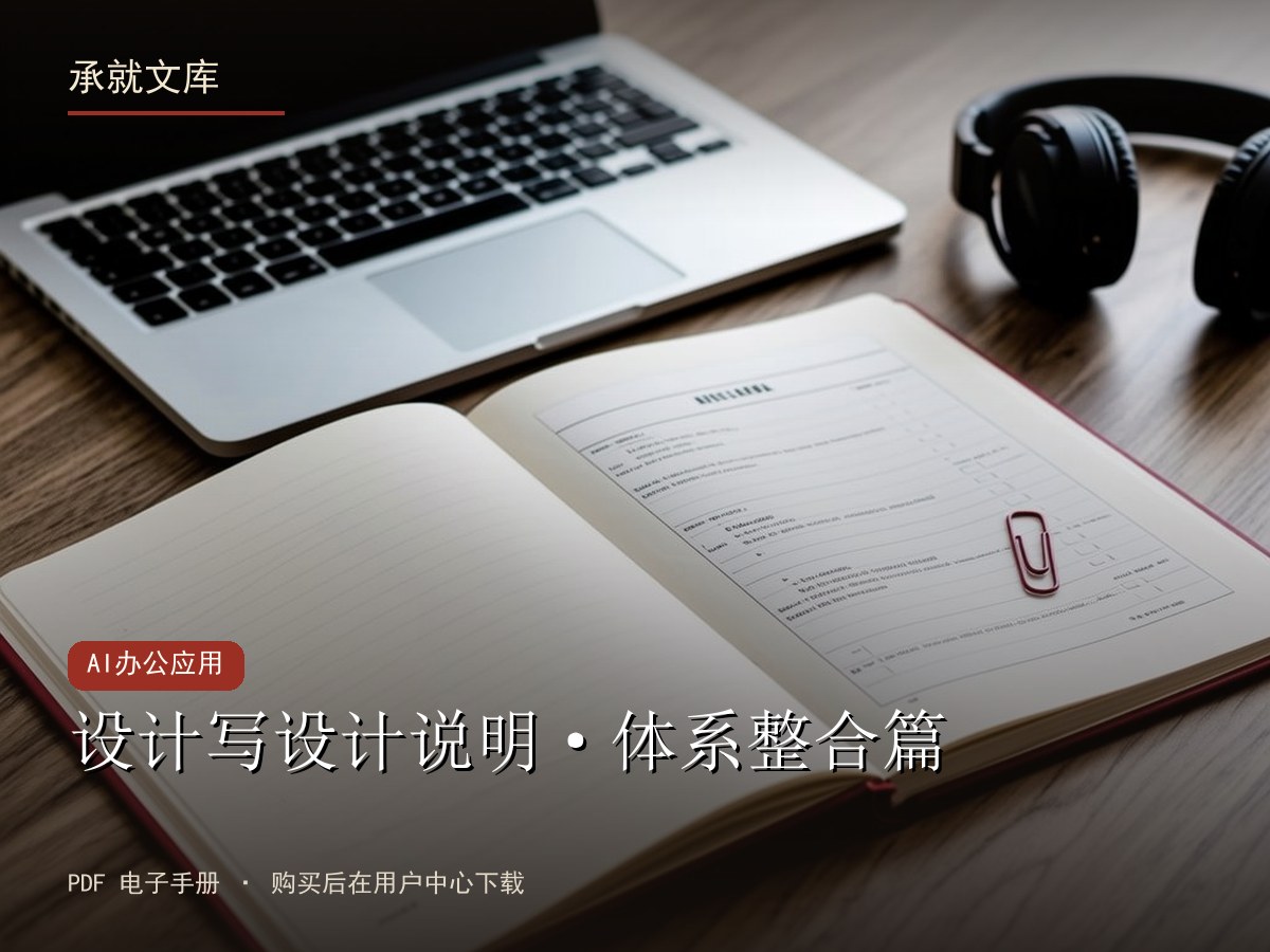 设计写设计说明·体系整合篇