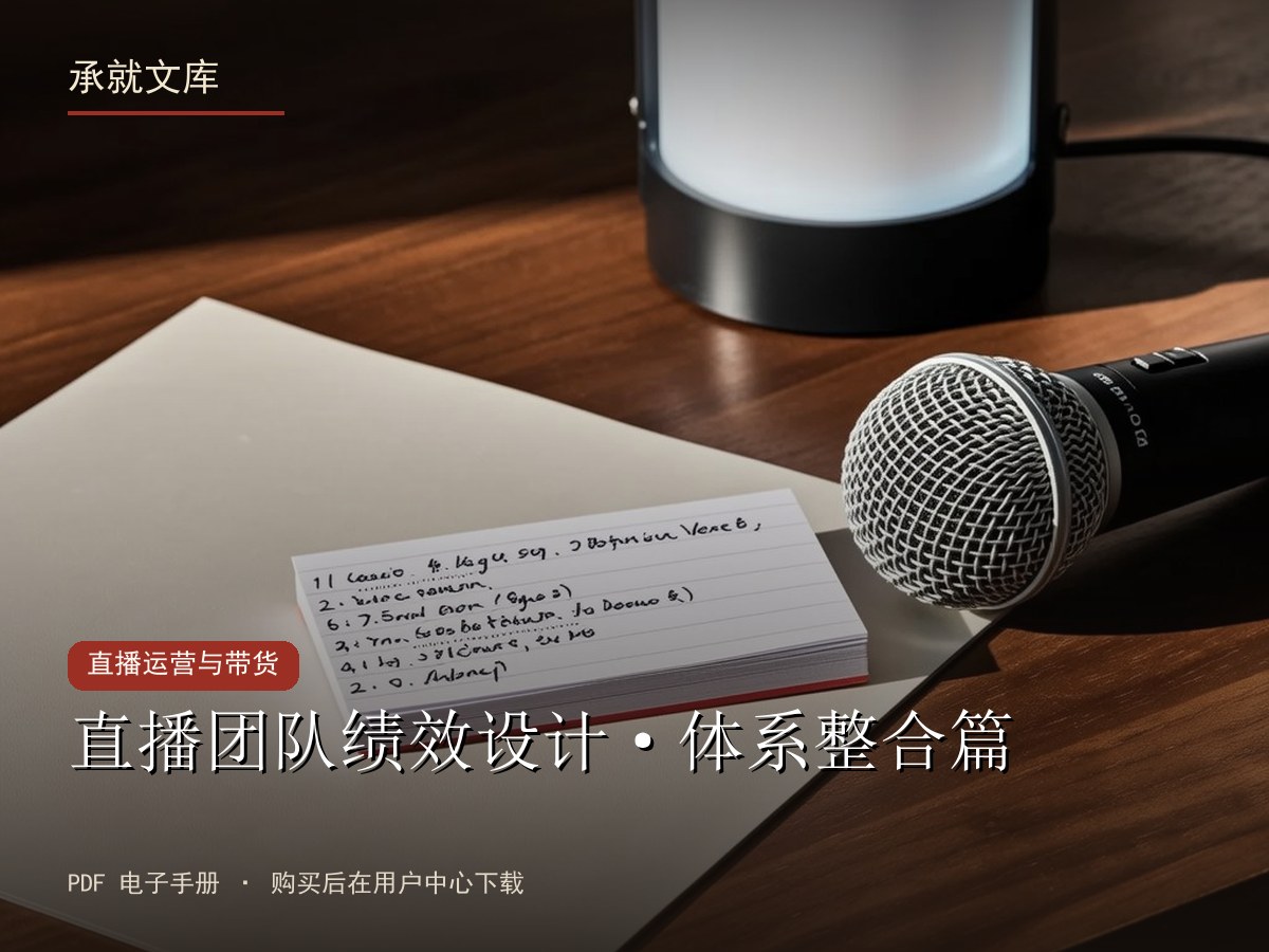 直播团队绩效设计·体系整合篇