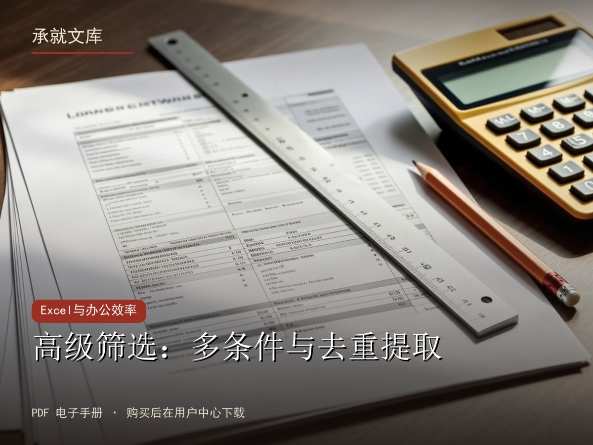高级筛选：多条件与去重提取