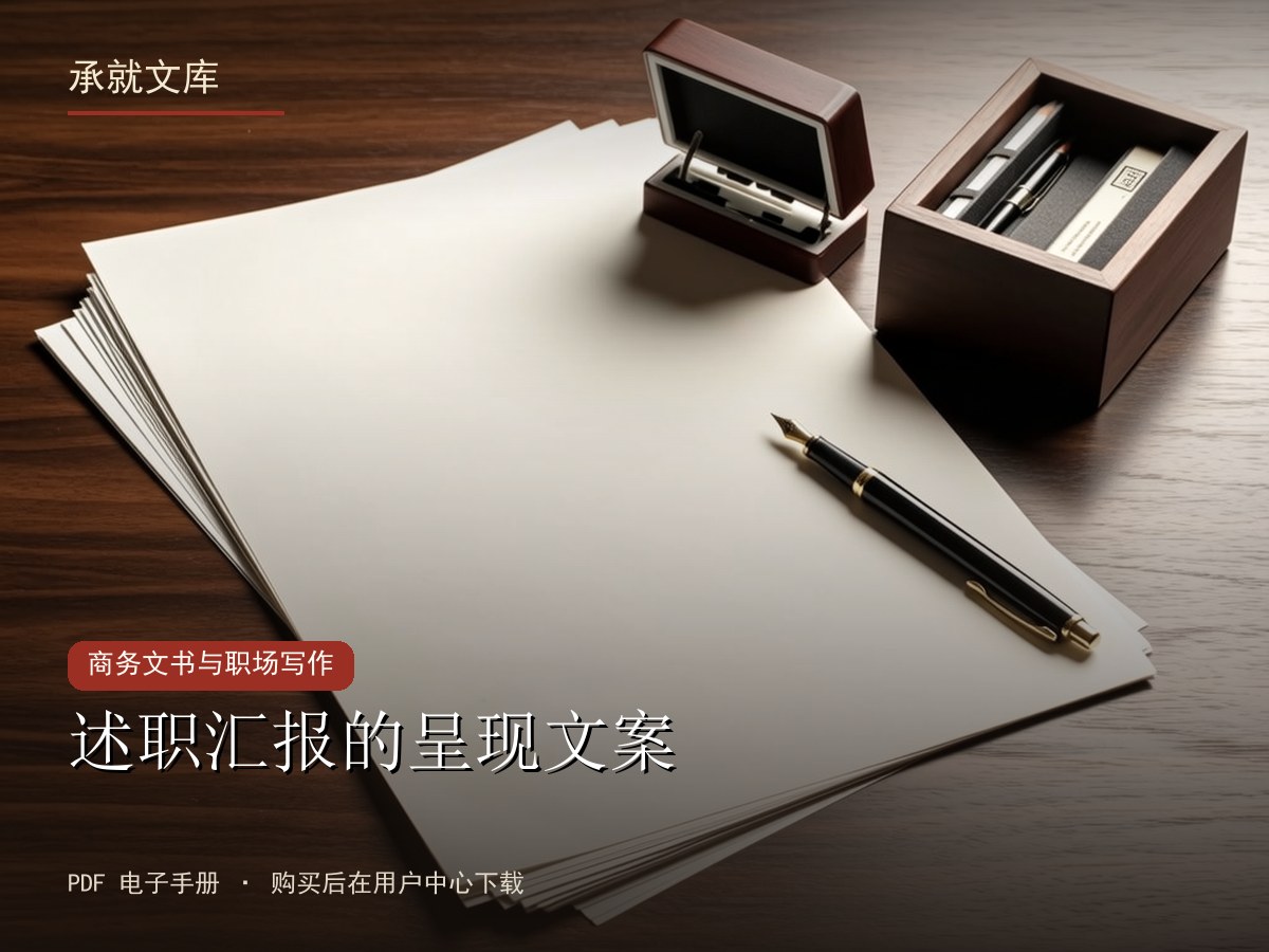 述职汇报的呈现文案