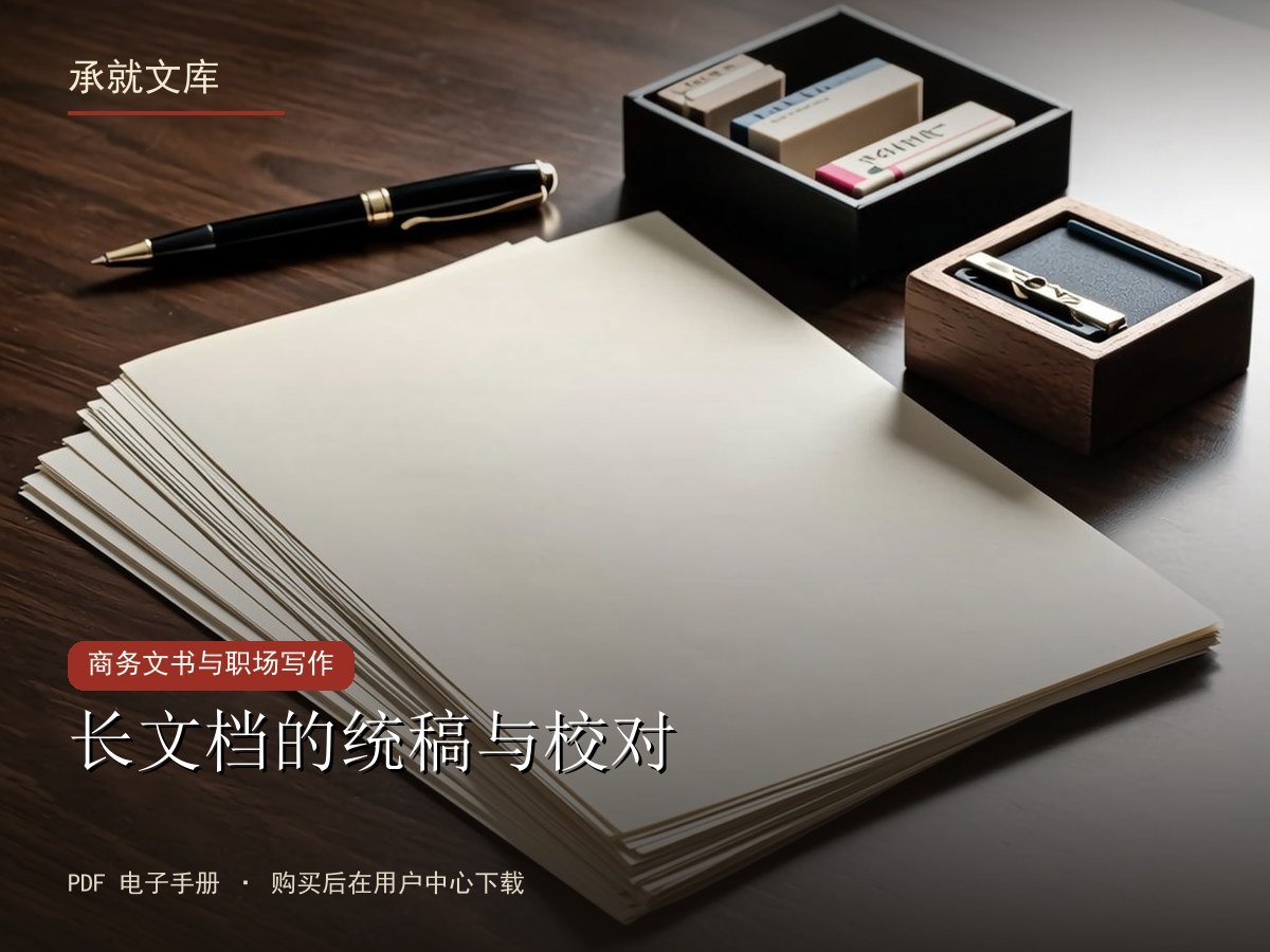 长文档的统稿与校对