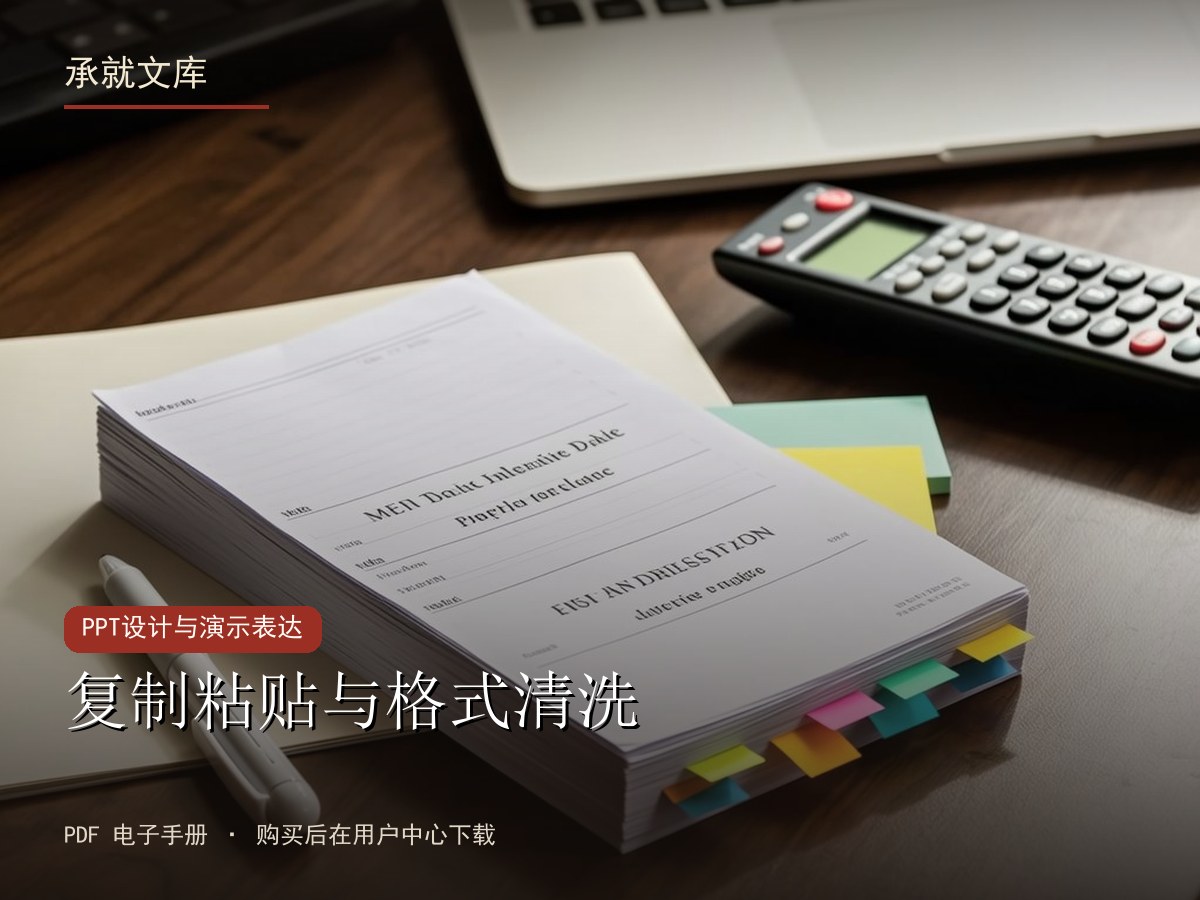复制粘贴与格式清洗