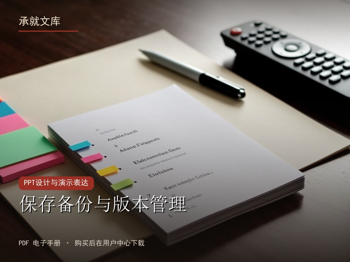 保存备份与版本管理