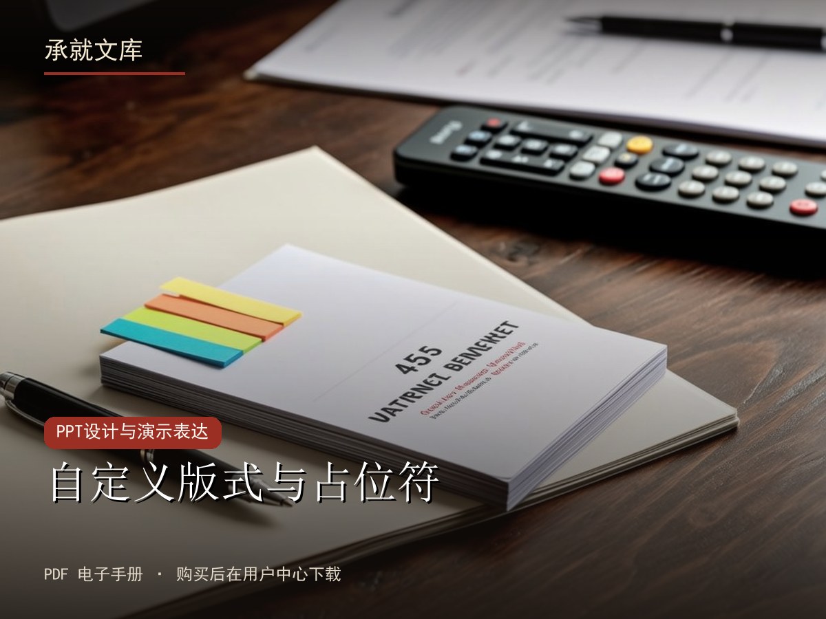自定义版式与占位符