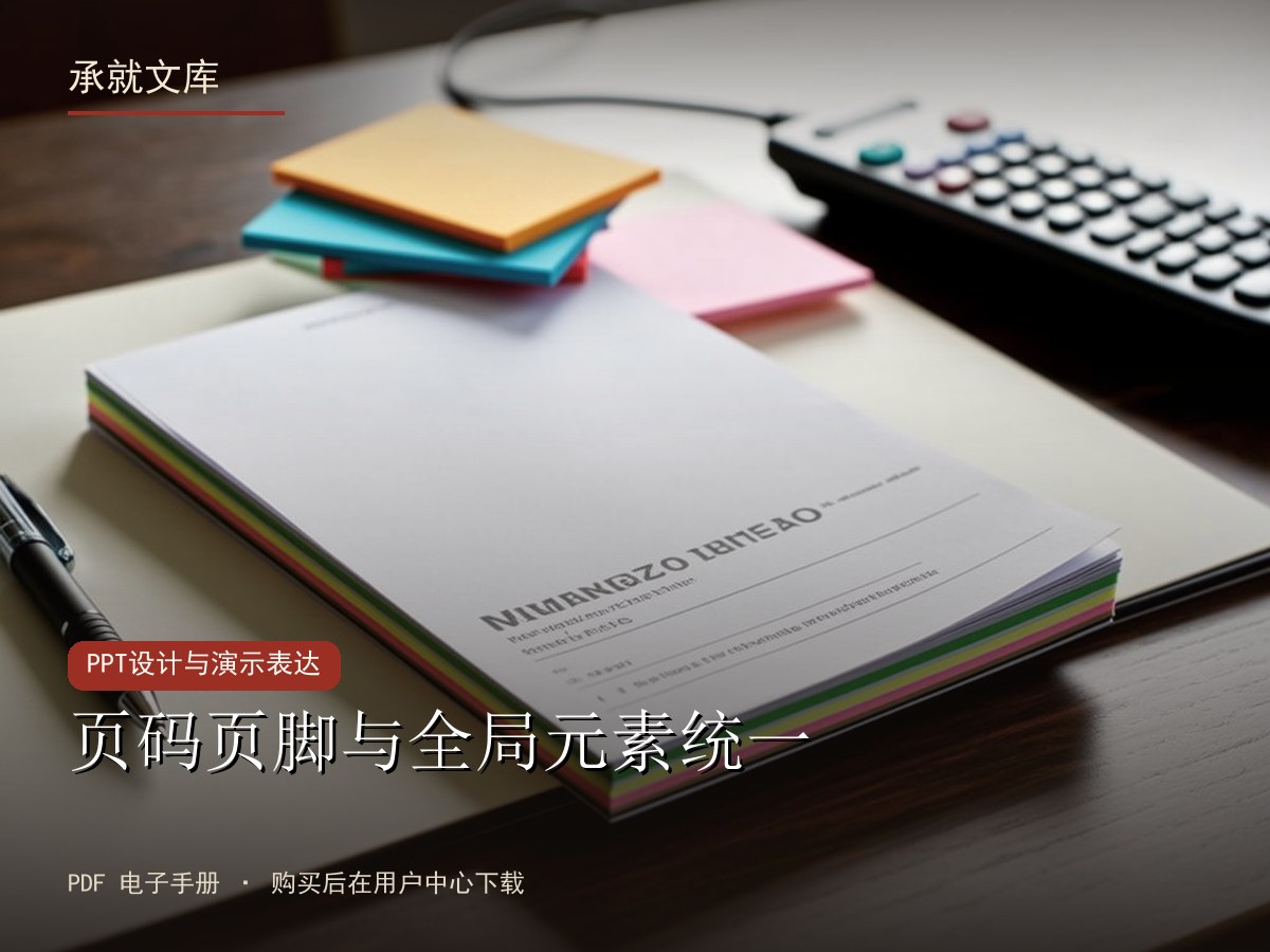页码页脚与全局元素统一
