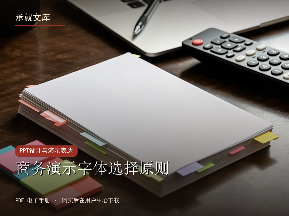商务演示字体选择原则