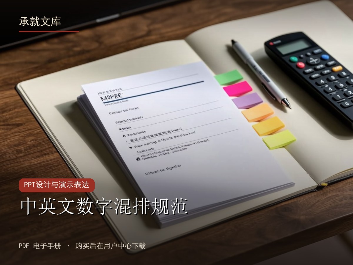 中英文数字混排规范