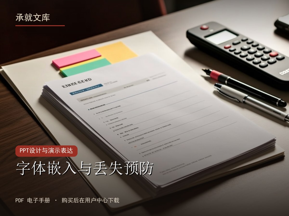 字体嵌入与丢失预防