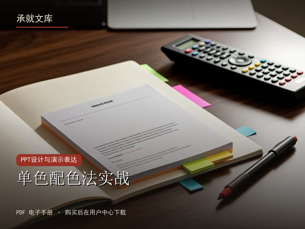 单色配色法实战