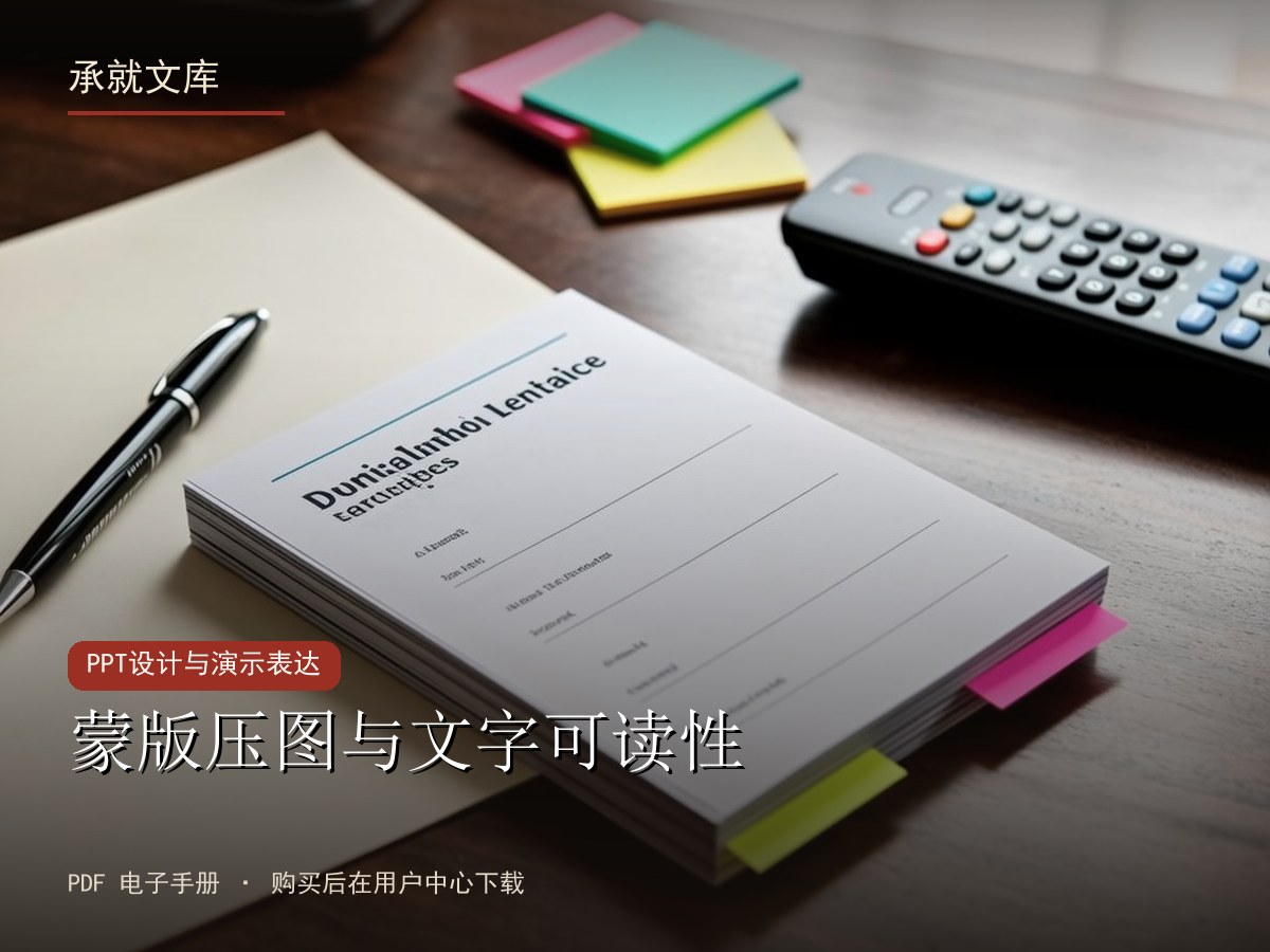 蒙版压图与文字可读性