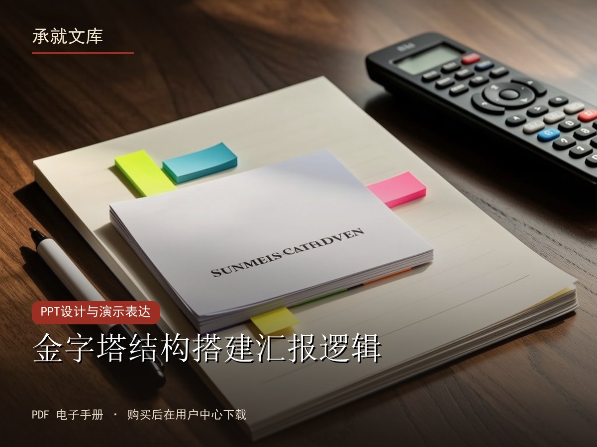 金字塔结构搭建汇报逻辑