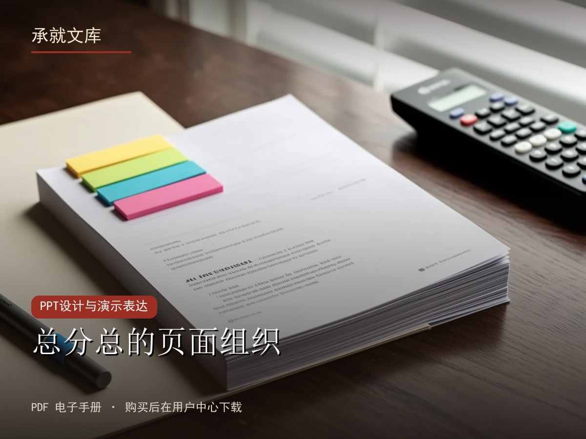 总分总的页面组织