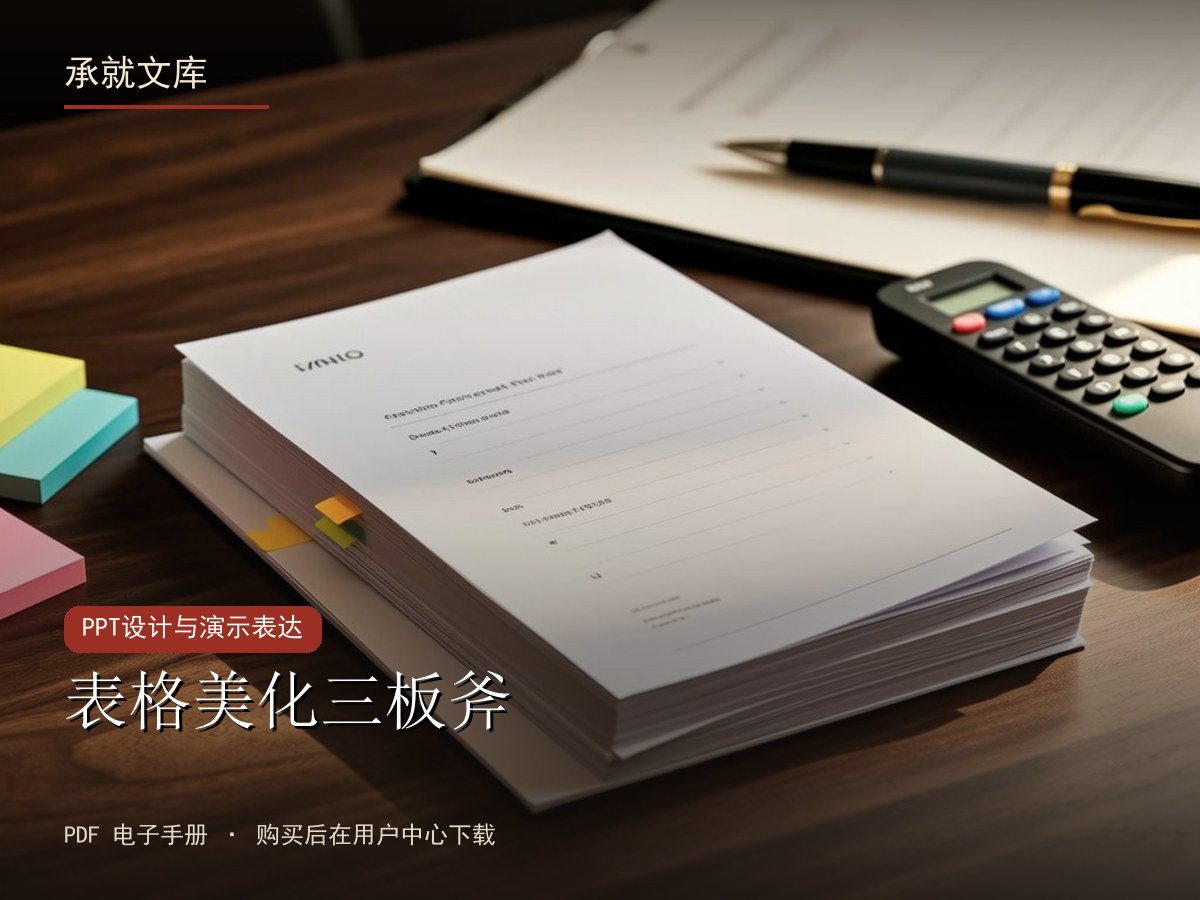 表格美化三板斧