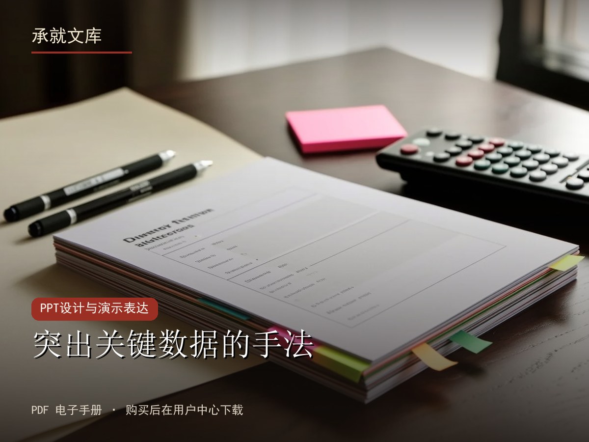 突出关键数据的手法